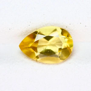 1.15 Ct Elegant Perfect Pear 8.7 x 6.8 MM Yellow Brazil Natural Beryl - Picture 1 of 5
