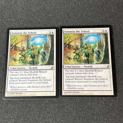 Summon the School Magic The Gathering Mtg Lorwyn Card 2 - Image 1 of 4