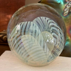 Vintage 1989 Robert Eickholt Dichroic Glass Paperweight - Picture 1 of 8