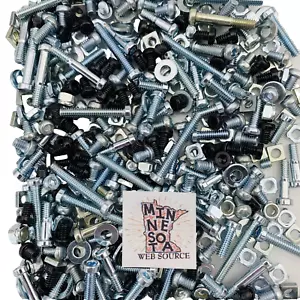 8oz of Modern Meccano Erector Set Bulk Hardware - Screws, Nuts, Washers - Picture 1 of 3