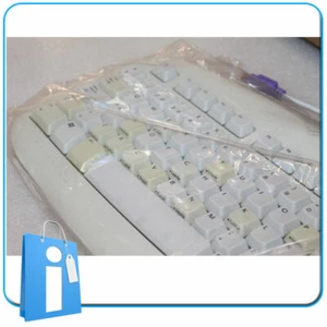 con DEFECTO ESTETICO - 4 unidades x Teclado Logitech PS2 ps/2 BLANCO - Imagen 1 de 7