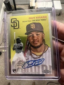 2023 Topps Chrome Platinum Anniversary Eguy Rosario Auto CPA-ERO - Picture 1 of 2