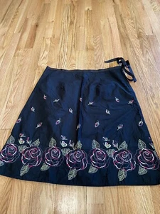 JKLA California Black Rose Skirt Size XL - Picture 1 of 6