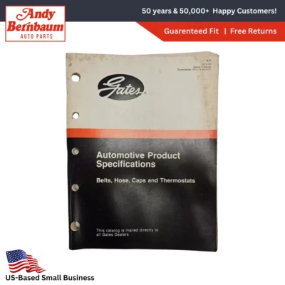 1973-1974 Ford Chevy Chrysler Gates Belts Hoses Caps Thermostats Specs Catalog - Image 1 of 4