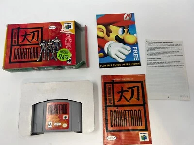 Carro manual completo John Romero Daikatana Nintendo 64 N64 CIB auténtico probado Foto 1 de 4