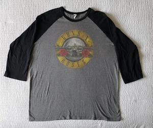 GUNS N' ROSES Pacific 3/4 Sleeve T-Shirt (XXL) Gray, Black - Picture 1 of 5