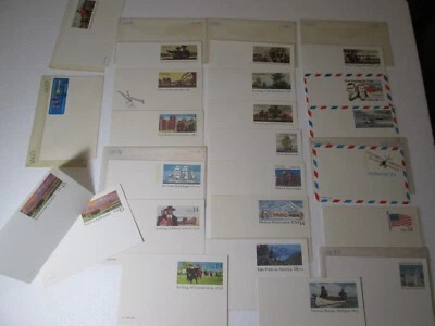 Prepaid Postcards Unused 24 Different Cards Mix Lot Including 3 Airmail - Image 1 of 4