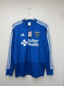 New 2017 adidas san jose earthquakes jersey L Rare Long Sleeves Sutter Health - Picture 1 of 17