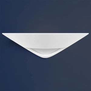 Modern Half Round Moon White Ceramic Contemporary Indoor Wall Light Lamp B811 - Picture 1 of 12