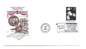 2347 North Carolina Statehood Bicentennial Farnam, HF, FDC - Picture 1 of 1