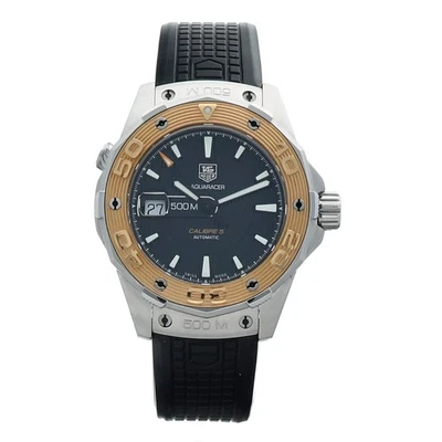 Tag Heuer WAJ2150 Aquaracer Calibre 5 18K Rose Gold/Steel 43 mm Auto Men's Watch - Image 1 of 4