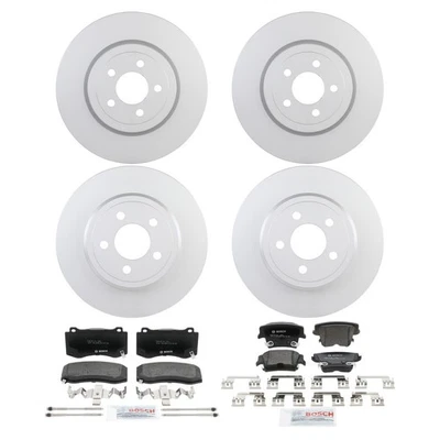 Kit de pastillas de freno y rotor semimetálicos Bosch QuietCast para Dodge 05-23 Foto 1 de 4
