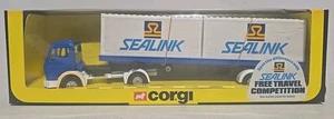 Scarce Corgi Toys Mercedes Sealink Container Truck #1109 - 1984 Vintage Model - Picture 1 of 5