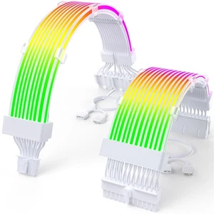 RGB 12VHPWR Cable Set,ARGB PSU Cable Extension of Soft LED Strip Include 24Pi... - Picture 1 of 8