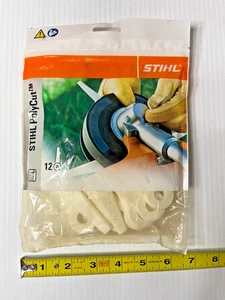 NUEVA Bolsa de Cuchillas de Repuesto STIHL PolyCut Genuinas (Paquete de 12) 4111-007-1001 OEM - Imagen 1 de 2