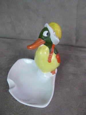 CENDRIER ancien, à décor de CANARD (Benjamin Rabier ?). - Photo 1/4