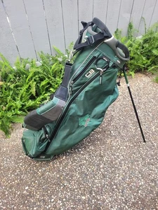 Sun Mountain CB Caddie Bag Golf Stand Bag, GREEN/BLACK SINGLE STRAP *ROCC LOGO* - Picture 1 of 23