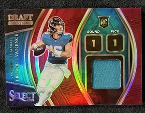 Trevor Lawrence 2021 Select Draft Selections #DS-TLR Red Prizm Patch Rookie RC - Picture 1 of 2