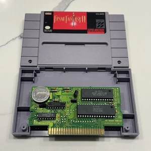 Final Fantasy II 2 (Super Nintendo SNES, 1991) Pines Auténticos Limpios PROBADOS - Imagen 1 de 9