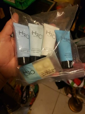 Ecowell 5 H2O Therapy Travel Size Samples Soap Lotion Shampoo Body Wash Lot - Image 1 of 2