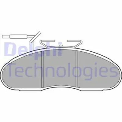 Pastillas de freno semimetálico LP1096 DELPHI para MERCEDES-BENZ RENAULT - Imagen 1 de 4