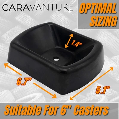 Heavy-Duty Rubber Wheel Chock for Trailers, RVs, Boats, and Jet Skis - Image 1 of 4