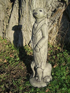 Adorno de jardín de piedra suricata - Imagen 1 de 12