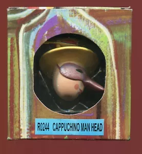 Cappuchino Man Head Ornament by Robert Shields, World Famous Performer & Artist - Picture 1 of 2