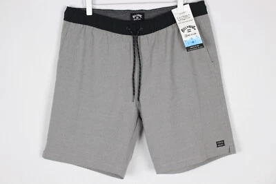 Pantalones Cortos Billabong Para Hombre 18" Crossfire Elásticos Híbridos Sumergibles M Gris Medio Foto 1 de 4