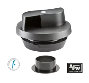 Flettner 2000 BLACK with Adaptor Van Wind Driven Rotating Roof Vent UK Made - Picture 1 of 8