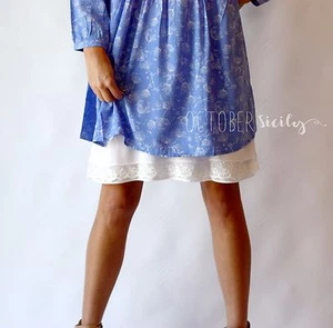 Half Slip Lace & Chiffon Dress Skirt Extender *style LC*-- 3 Colors, Sizes S-2XL - Picture 1 of 8