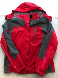 Outdoor Sport Coat Men's 2XL Red/Gray Zip Up Water Resistant Ski Taped Jacket - Picture 1 of 6