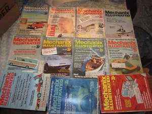 Lot Of 11 VTG Mechanix Illustrated 1971 cool old advertisements MISSING MARCH - Picture 1 of 9