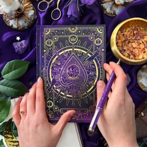 Magic Tarot Journal Lined Diary Perfect Gift Notebook A5 DIY - Picture 1 of 8