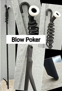 Blow Poker (29"), Campfire/Fireplace, Made in US by Blacksmith***FREE SHIPPING** - Picture 1 of 6