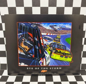 NASCAR Sam Bass Dale Earnhardt y otros Eye Of The Storm impresión 5,75x4,75 - Imagen 1 de 2