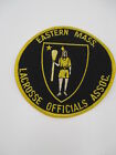 Eastern Massachusetts Lacrosse Official Association PATCH referee BLACK