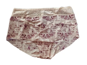 Marks & Spencer mezcla natural floral cintura alta calzoncillo completo Reino Unido 22 - Imagen 1 de 3