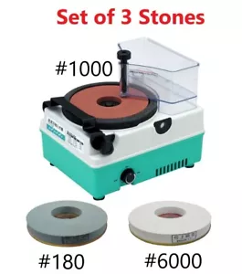 Shinko Manufacturing Homecutter STD-135F Knife Sharpener with 3 Whetstones Set