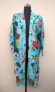 Duster Robe Printed Cover Up Resort Wear Kimono Sleepwear Beach Wear Bathrobe - Picture 1 of 3