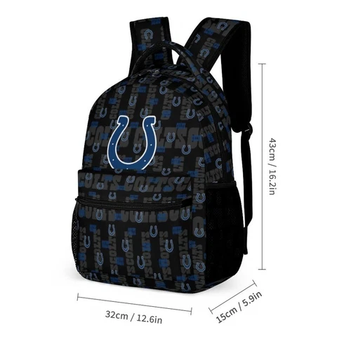 Indianapolis Colts High Quality Children's Schoolbag Travel Backpack,fans Gift Cover