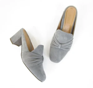 Vionic tacchi slip on mule da donna grigio ardesia pelle scamosciata Presley taglia 6,5 - Foto 1 di 8