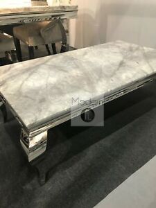 louis marble coffee table 120 cm wide, marble colour option