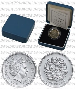 REGNO UNITO 2002 - ONE POUND ARGENTO - PROOF - Foto 1 di 1