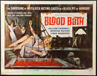 BLOOD BATH MOVIE POSTER Rolled 22x28 Inch 1966 Very Fine Half Sheet AIP HORROR