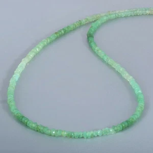 Collana Choker In Perline Di Chrysoprase Da 4Mm 18" Gioielli - Foto 1 di 4