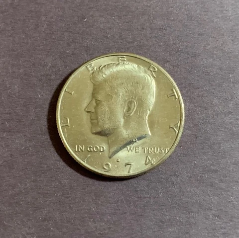 1974 D Kennedy Half Dollar VG-EX Circulated Condition Ships Free Cover