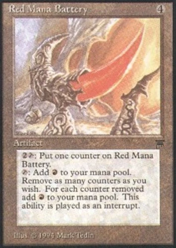 Red Mana Battery ~ Heavily Played Legends MTG Magic UltimateMTG Artifact Card - Image 1 of 1