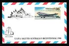 OPC 1988 US Air Mail DC-3 Unused 36c Postal Card Sydpex 43693