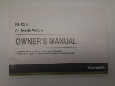 Kawasaki KFX50 2015 manual del propietario nuevo Foto 1 de 2